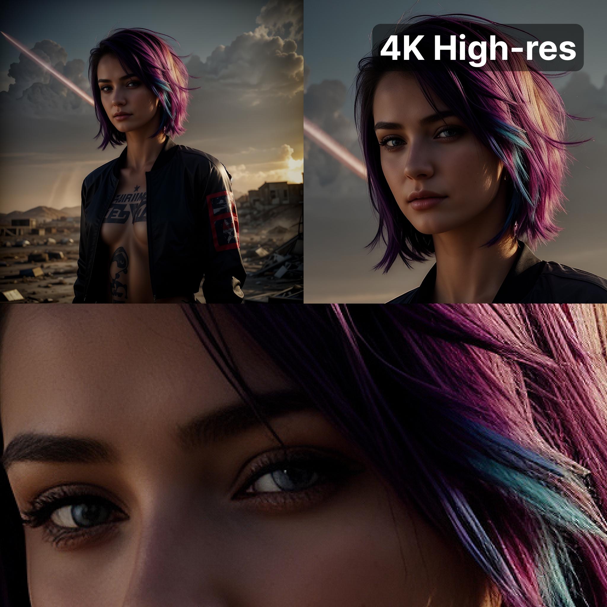 High Resolution 4K AI Image upscaler