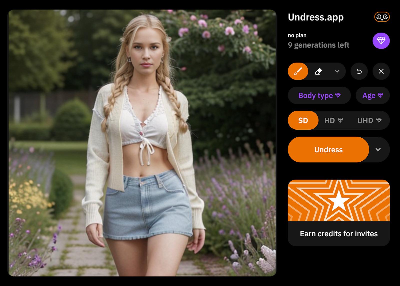 Undress App AI Image generator